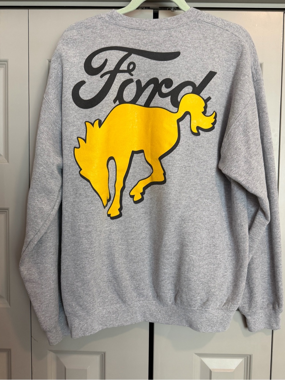 Ford Bronco Crewneck Sweatshirt - Gray with Yellow Graphic - Picture 4 of 5